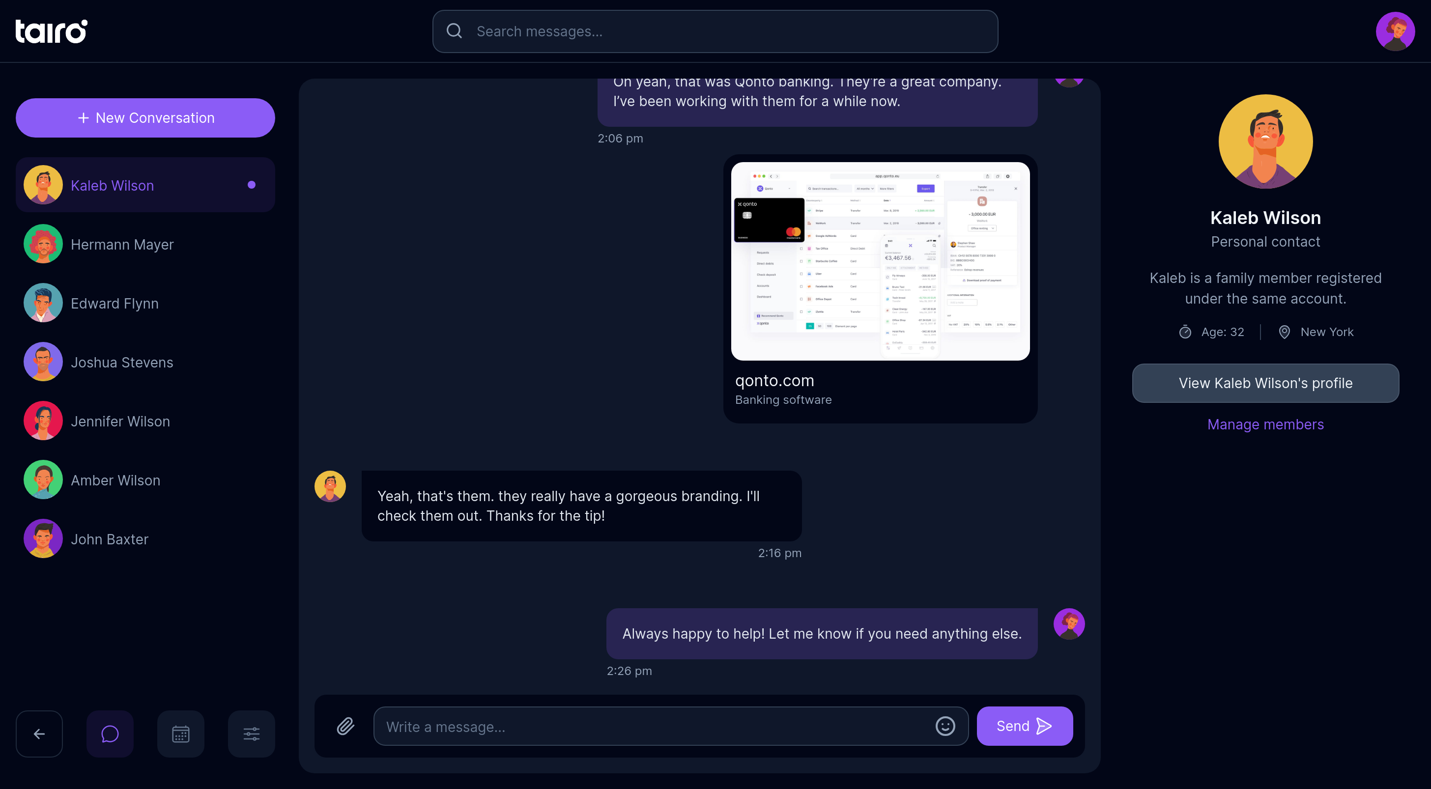 Tairo - Messaging app